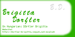 brigitta dorfler business card